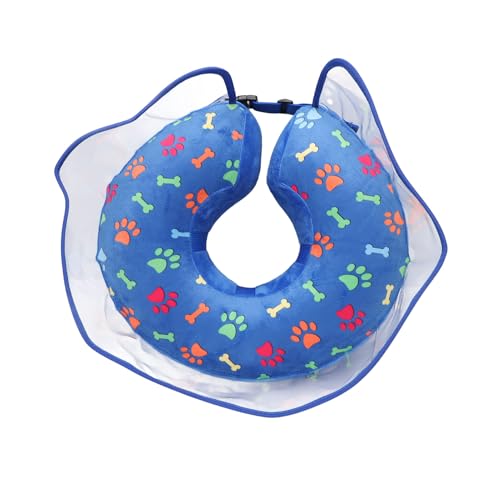 Soft Inflatable Collar to Stop Licking (Blue / L)