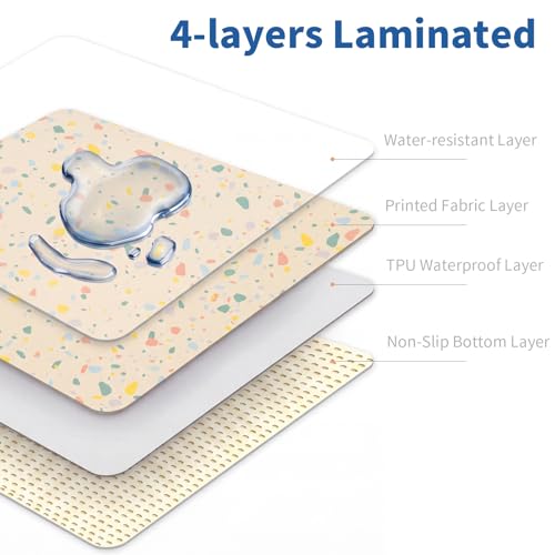 Splat Mat for Under High Chair (Beige)