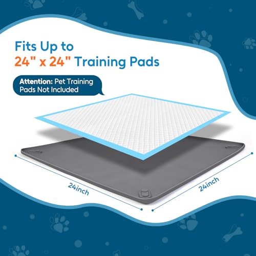 Pee Pad Holder for Small Dogs (Gray)