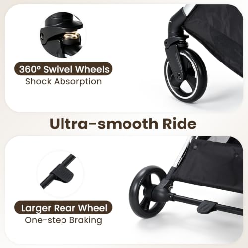 T3 Pro Pet Stroller for Small Dog & Cats up to 44 lbs (Beige / T3 Pro)