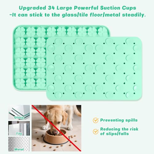 Silicone Snuffle Mat for Dogs 23.6"x 15.7" Large Slow Feeder Mat (Green:23.6"x15.7")