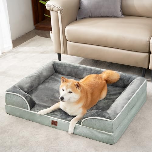 Orthopedic Dog Bed Medium Size Dog (Greyish Green / 30.0"l X 20.0"w X 6.5"th)