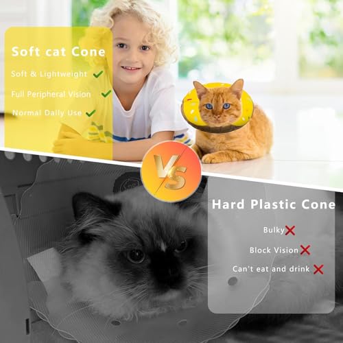Cat Cone Collar (Waterproof Yellow / Large)