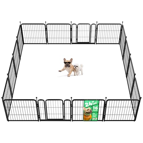 Rollick Dog Playpen (Black / 24"H)