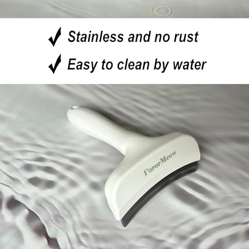 Pet Deshedding Tool with Curve Blade (Large / White)