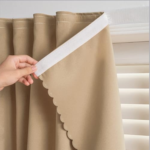 Adhesive Curtain (71"W x 84"L (Pack of 1) / Brown)