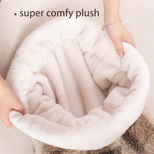 Cat Bed Cave Sleeping Bag (khaki)