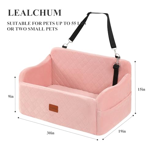 Dog Car Seat for Medium (Pink / Large)