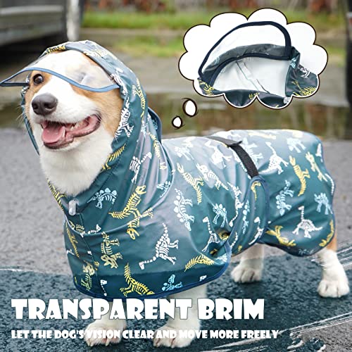 Dog Raincoat for Medium Dogs (Medium(Label Size:XXL) / Green)