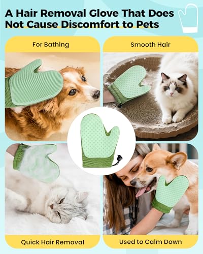 Carpet Rake for Pet Hair Removal Tool (Blue)