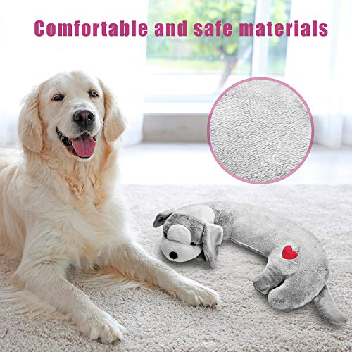 Hearbeat Toy for Dog Anxiety Relief Behavioral Training Aid Toy (Grey)