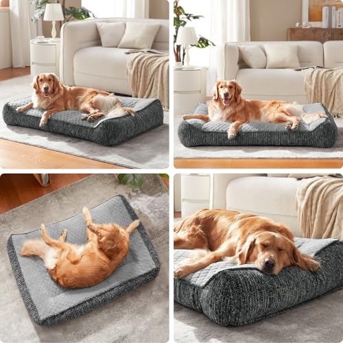 Orthopedic Dog Bed Medium Sized Dogs (L(35"L x 25"W x 8"Th) / Light Grey)