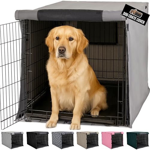 Dog Crate Covers (Gray / 42" X 28" X 30")