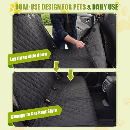 Dog Car Seat Cover (Black / Standard (53.9*57.9 ))