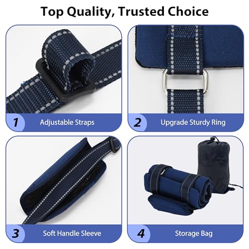 Summer Dog Lift Harness for Hind Leg Support (-Navy-Blue / M)