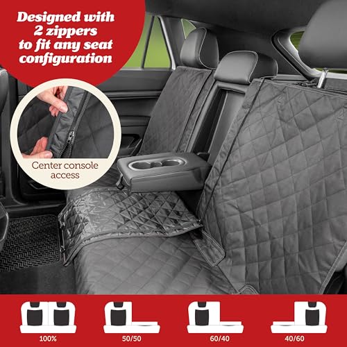 Dog Car Seat Cover (- Premium Edition - Black)
