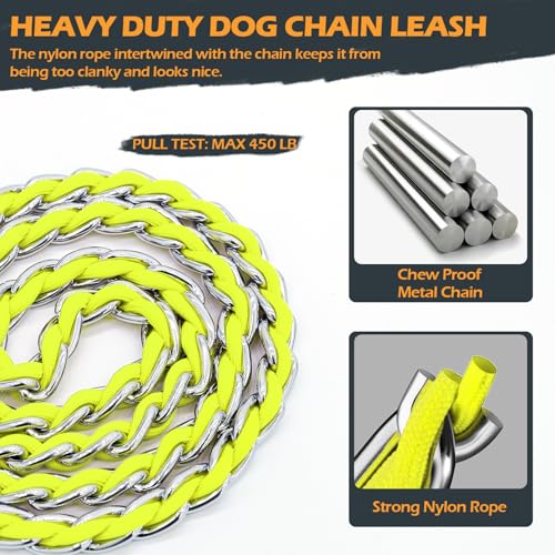 Chain Dog Leash (Yellow / 5.2FT(5-30lb))