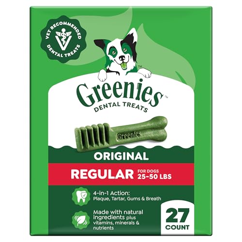 Regular Dental Dog Treats (27 Count (Pack of 1))
