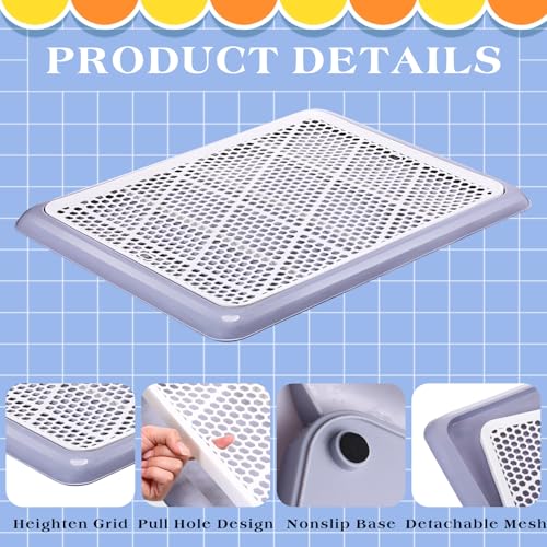 Dog Pee Pad Holder Tray with Mesh Potty Training (25.59 x 18.90 Inch)