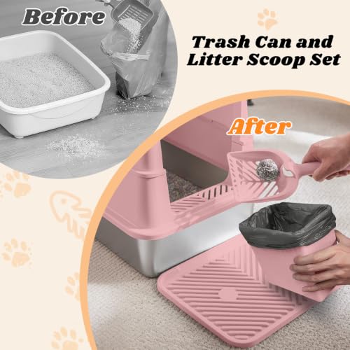 Stainless Steel Litter Box (Blush Pink / X-Large)