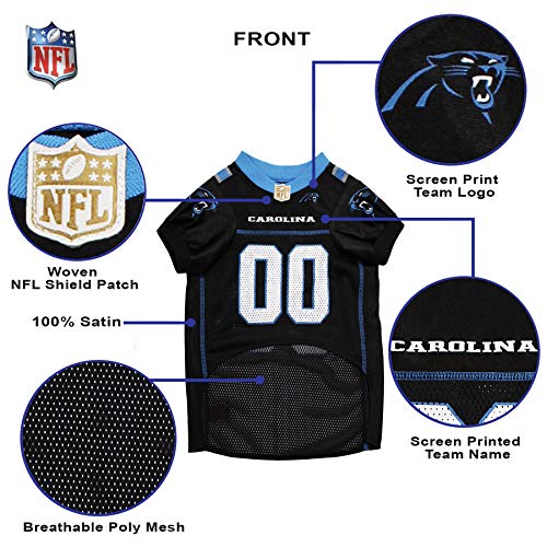 NFL NFC South Mesh Jersey for Dogs (Carolina Panthers / Medium)