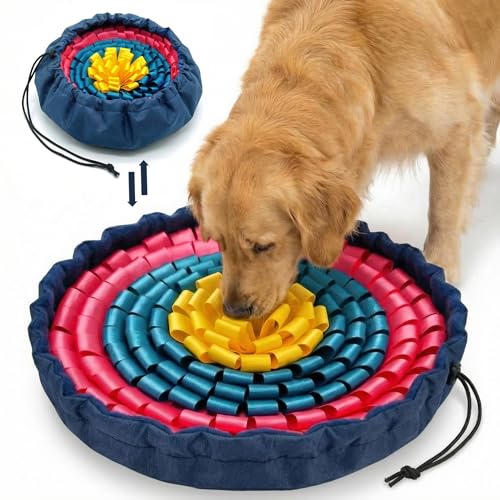 Snuffle Mat for Dogs (Floral / 17" Bowl)