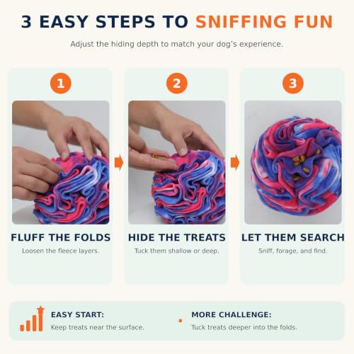 Snuffle Ball for Dogs (Violet)