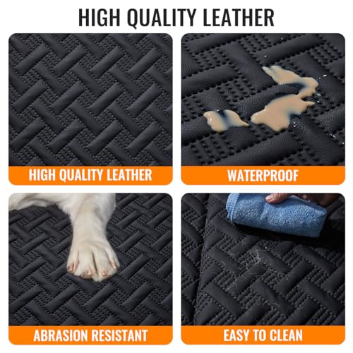 Dog Car Seat Cover for Back Seat (Black / XL-for Full Size Truck)