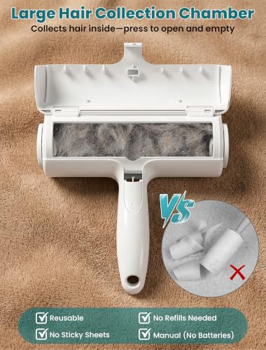 Pet Hair Remover Roller (A: White（hot Sale）)