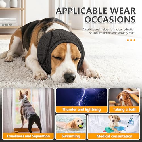 Dog Head Wrap (Grey / Medium)