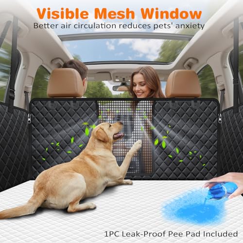 XL Dog Seat Cover for Full (Jet Black / XL - 60" Length)