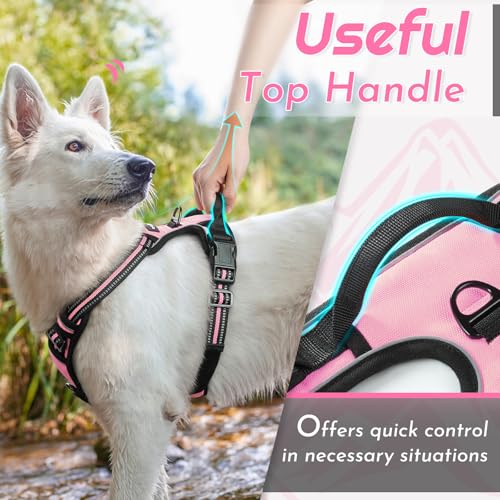Dog Harness for Large Dogs (X-large / Pink)