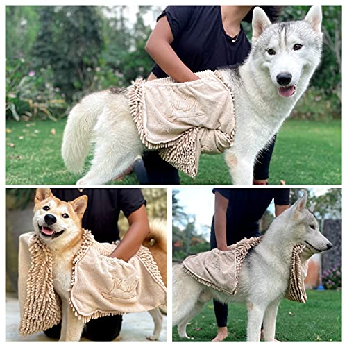 Quick Dry Towel for Dogs (Beige)