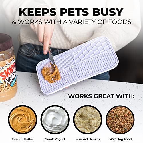 Dog Lick Mat for Dogs (1 Pack / Lavender)