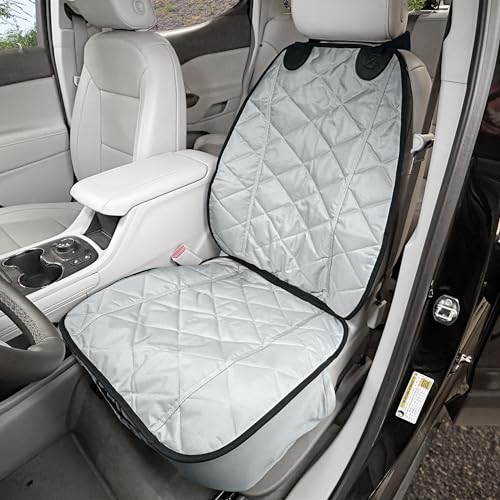 Heavy Duty Front Bucket Seat Cover for Dogs (Grey)