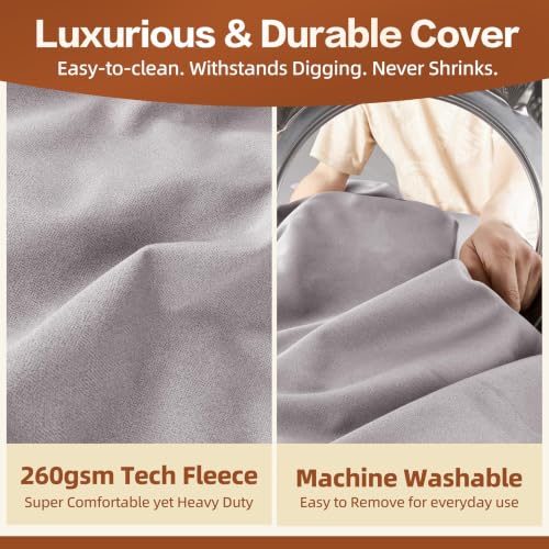 Orthopedic Dog Beds for Large Dogs (X-large / Grey)
