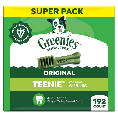 Teenie Original Natural Dental Dog Treats (192 Count (Pack of 1))