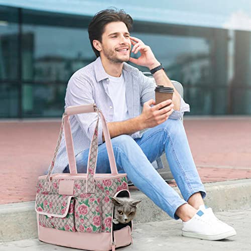 Dog Carrier Cat Carrier (Flower Pattern)