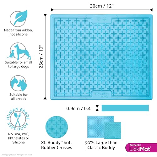 X Large Breed Buddy Dog Lick Mat (Turquoise)