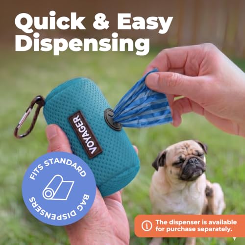 Poop Bags for Dogs (Blue Strips / 150 Bags)