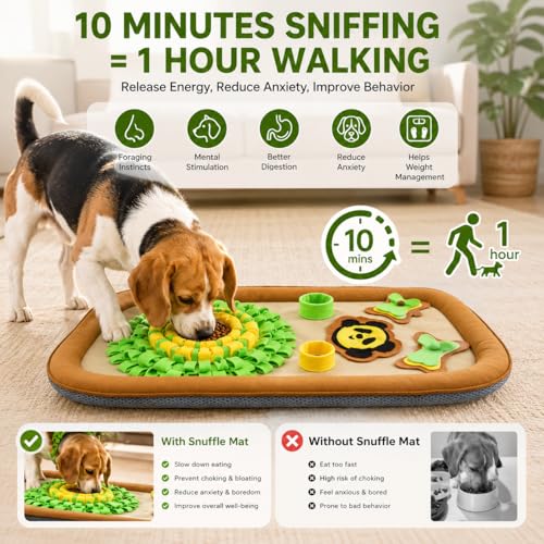 2IN1 Dog Bed Mat&Snuffle Mat for Dogs Large Breed