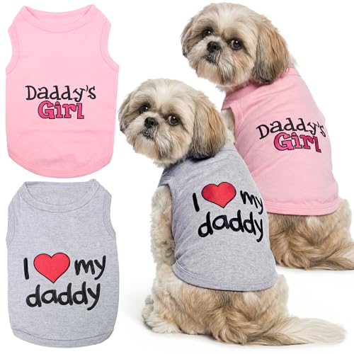 2 Pack Dog Shirts (Medium (8-12lbs))