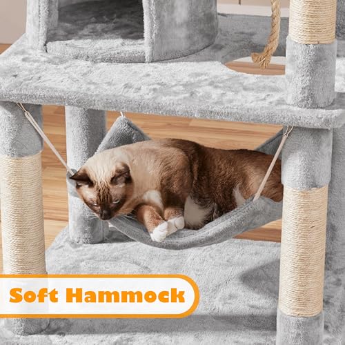 Cat Tree Tower (70.5in / Light Gray)