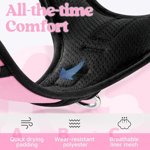 Dog Harness for Large (Light Pink / X-Large)