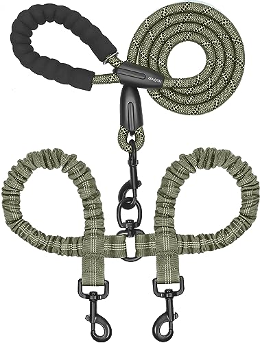 Double Dog Leash (Military Green / Large)
