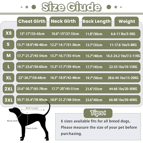 Dog Anxiety Vest with Hoodie (XXX-Large / Army Green)