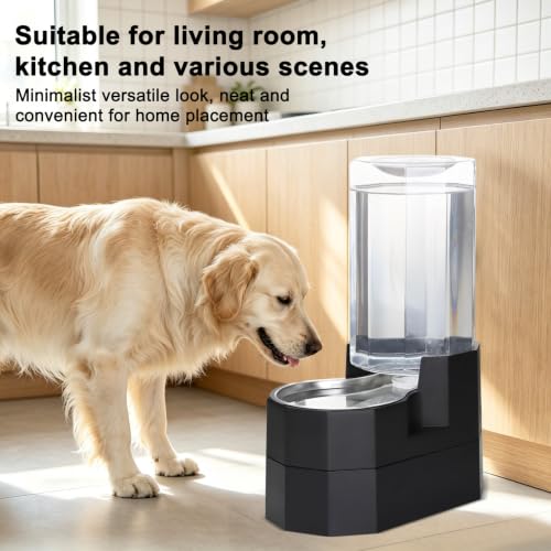 8L Raised Pet Water Dispenser (Black / 8L Raised)