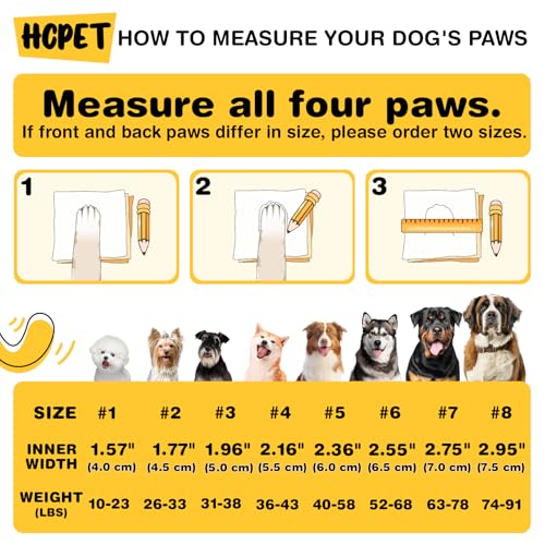 Dog Boots Dog Shoes for Large Dogs (Black / Width 2.36 in)