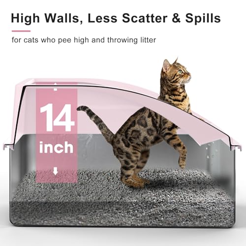 Stainless Steel Litter Box (Cute Pink / XX-Large)