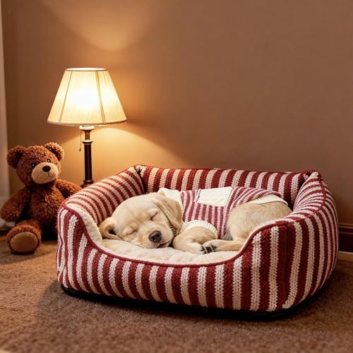 Small Dog Sweater (White Stripe Pullover(Order One Size Up) / X-Large)